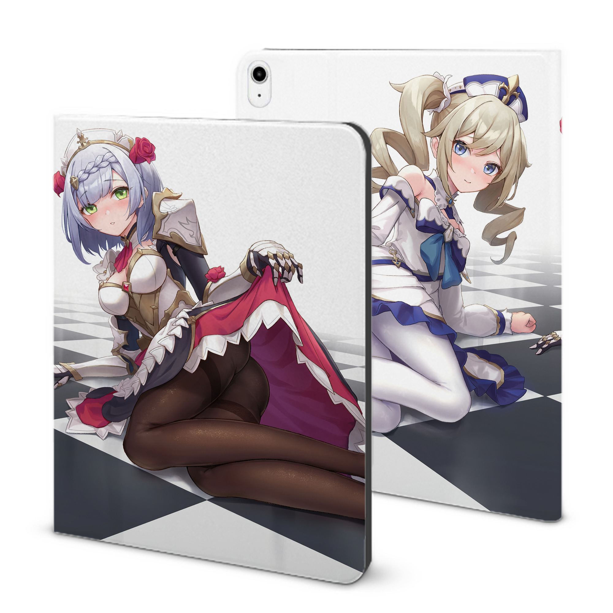 げんし神 genshin IPadケース ペンホルダー付き ブックスタイルデザイン